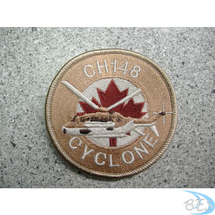 CH148 Cyclone 3 inch round patch-tan