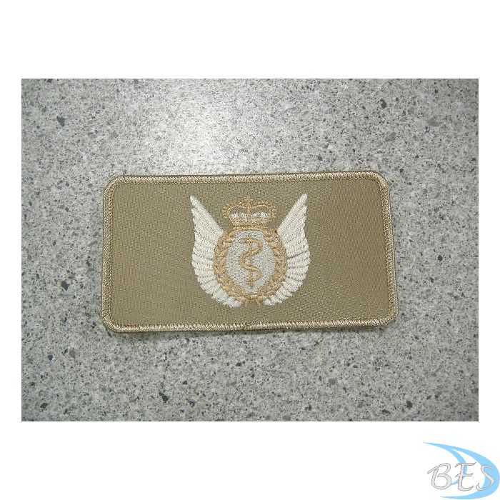 Flight Surgeon's Wings nametag style Tan