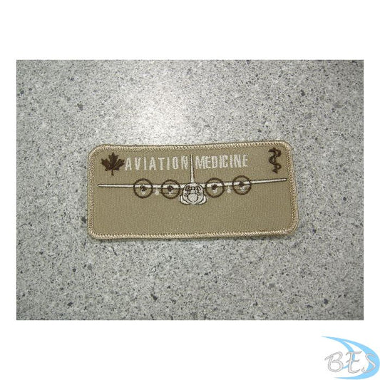 Aviation Medecine Nametag Tan