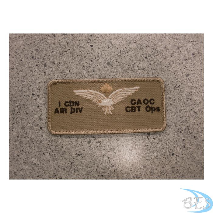 1CAD-CAOC CBT Ops nametag tan