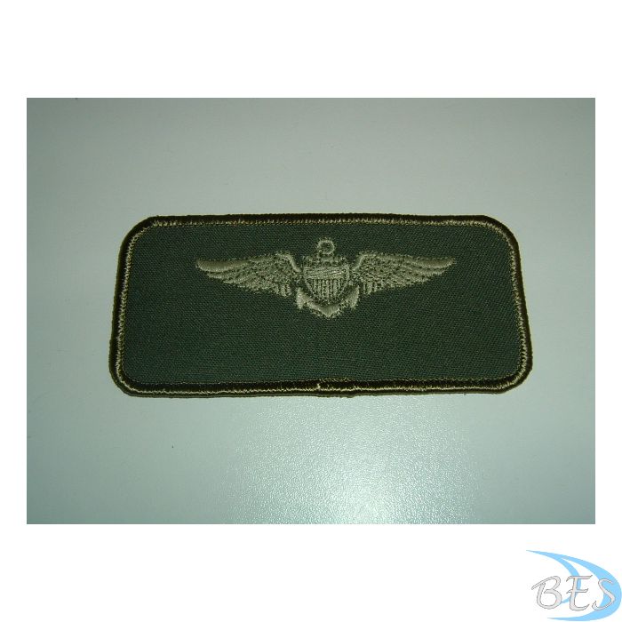 US Pilot Wings Name Tag  LVG