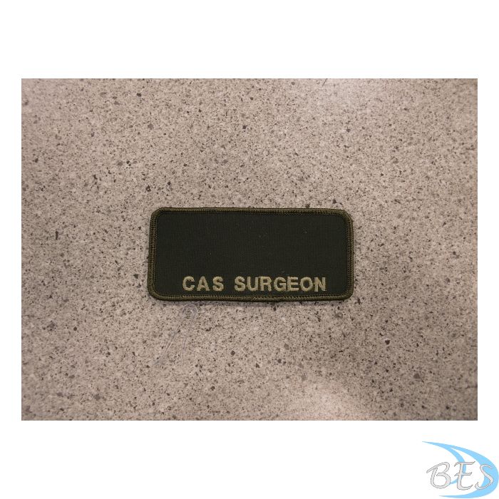 CAS Surgeon Nametag LVG