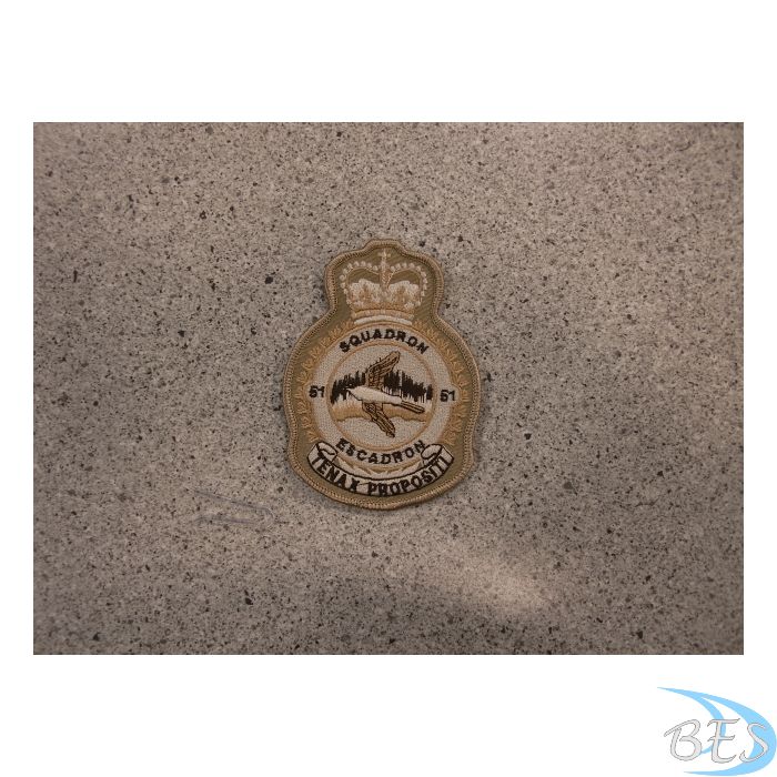 51 Squadron Heraldic Crest Tan