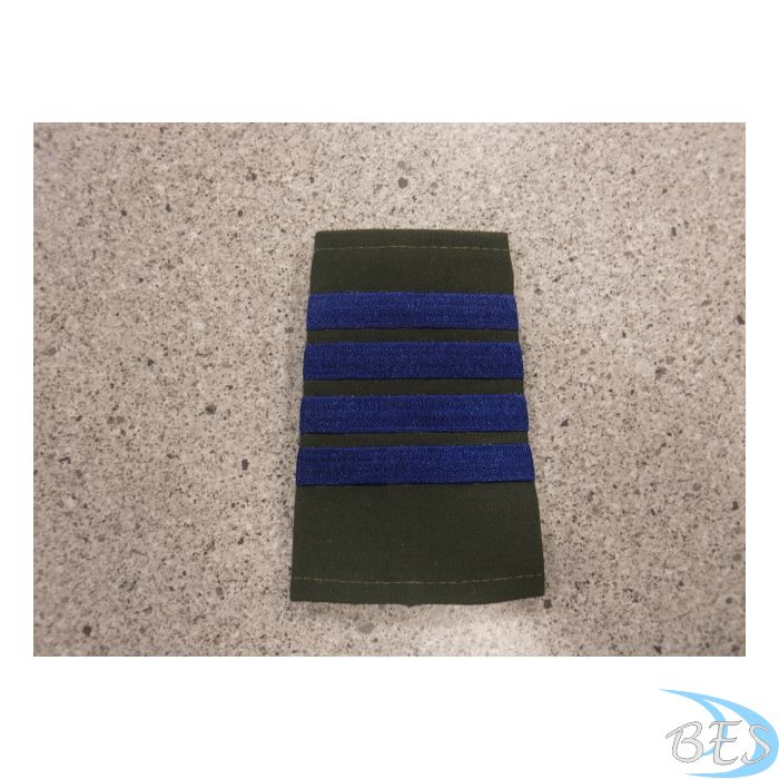 Col rank navy blue on olive drab