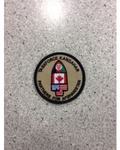 11625 - Task Force Kandahar Partners  for Afghanistan Patch Tan (Corporate) $8.50