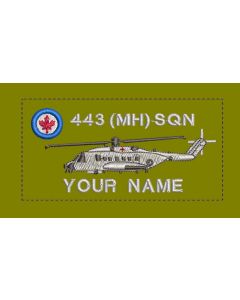 15572 - 443 Squadron Coloured LVG Nametag