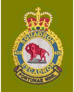 18182 598 D - 429 Squadron Heraldic Coloured LVG Crest
