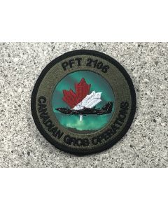 18632 - PFT 2106 - Canadian Grob Operations Coloured LVG Patch with Tx Background