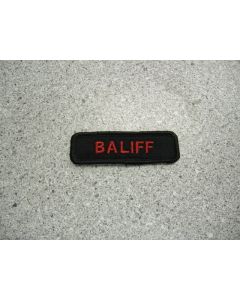 2107 - Bailiff 1"x3" Namebar on black and black border