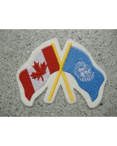 4705 151 B - Canadian Flag with UN Flag