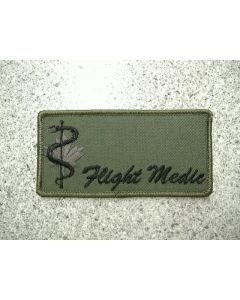 5133 - Flight Medic Name Tag Black stitches