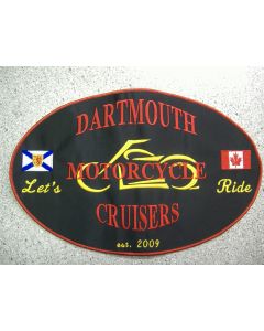 5139 717 H - Dartmouth Motorcycle Cruisers Large Patch