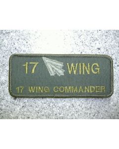 5274- 17 Wing Nametag 17 Wing Comd LVG