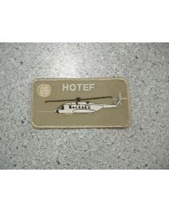 5502 262F - HOTEF Nametag with Cyclone Tan